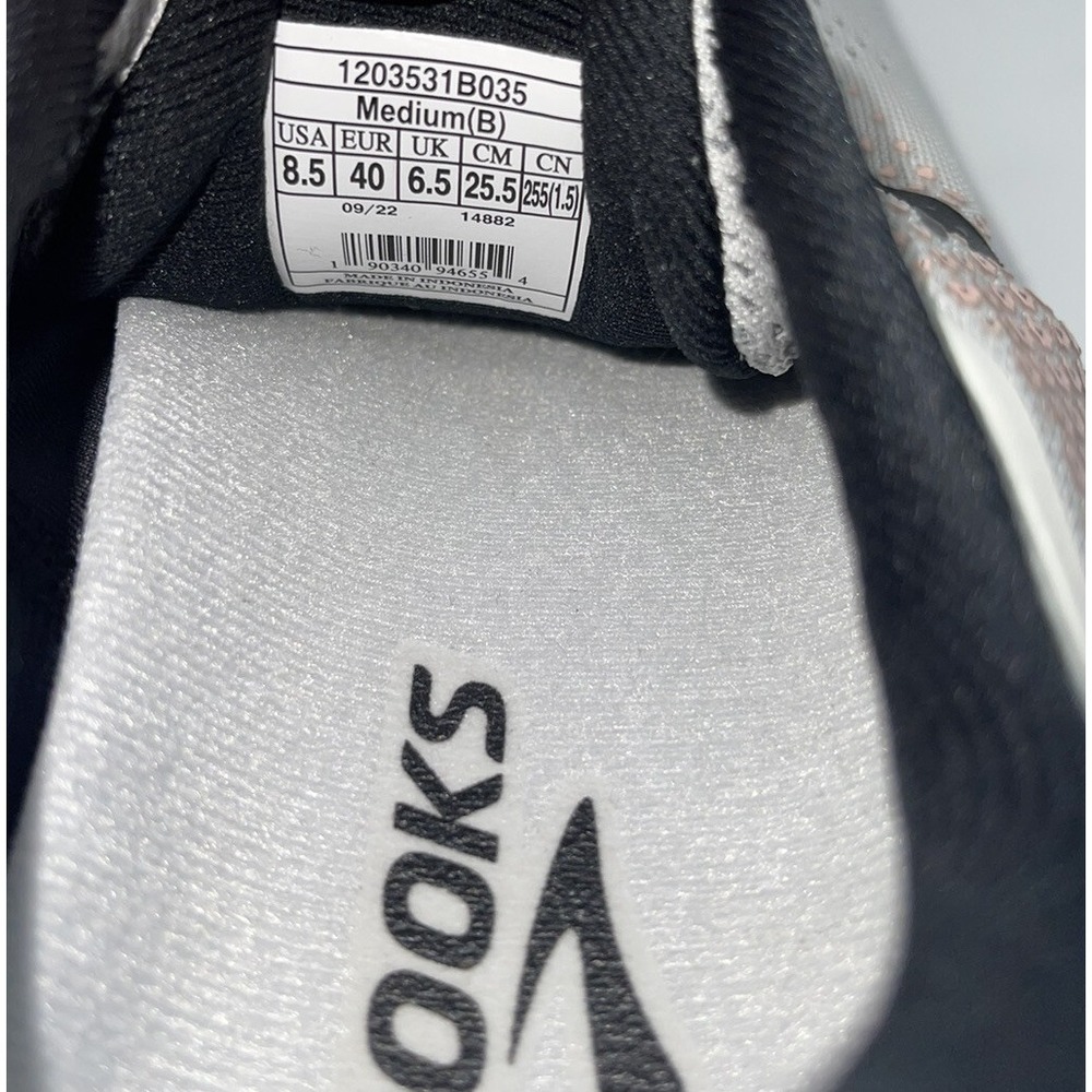 Brooks Adrenaline GTS 22 Womens Running Shoes Gray Athletic Sneakers Size 8.5B - Picture 9 of 12